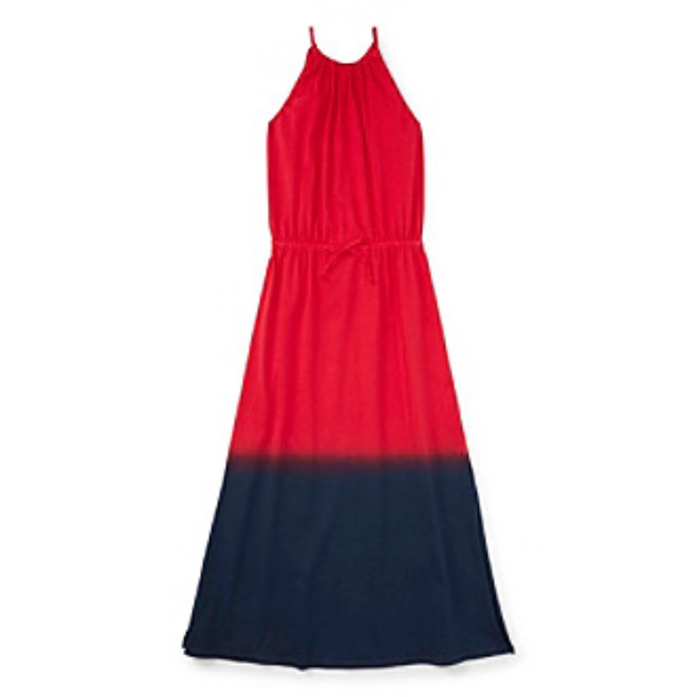 Ralph Lauren Girls Dip-dyed Jersey Dress